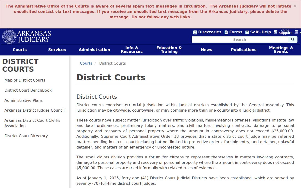 Bradley County arrest warrant district court jurisdiction