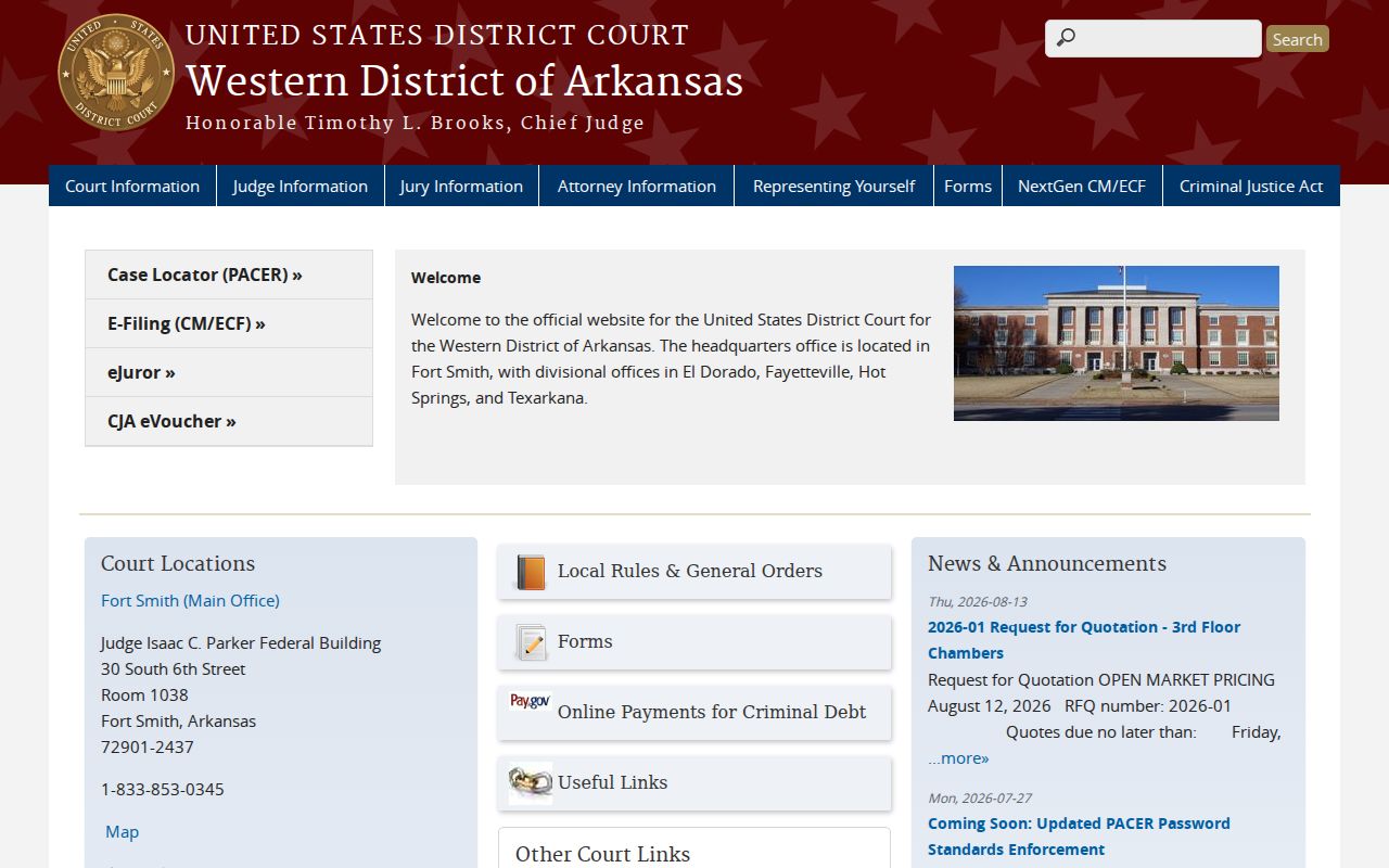 Bradley County municipal warrant and separate western federal district